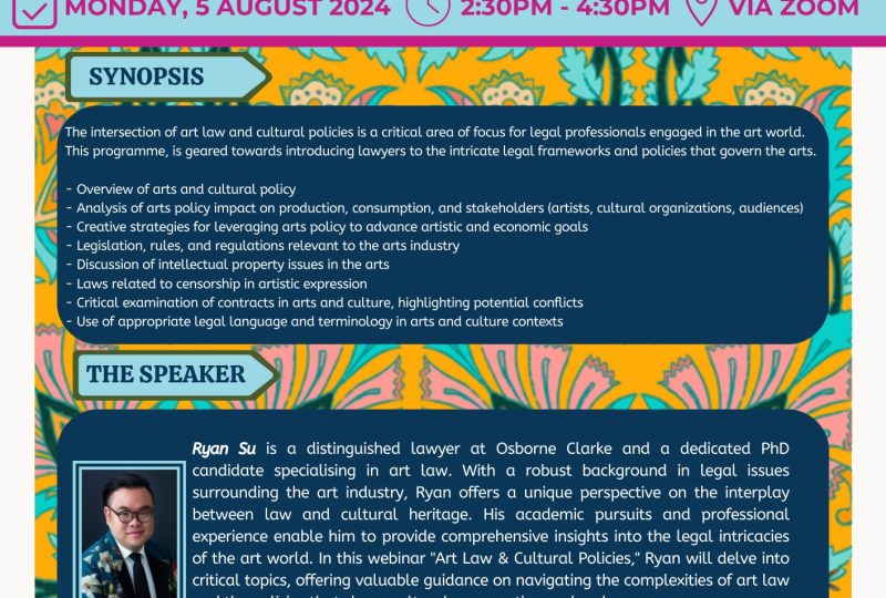 Art Law & Cultural Policies On 5 August 2024
