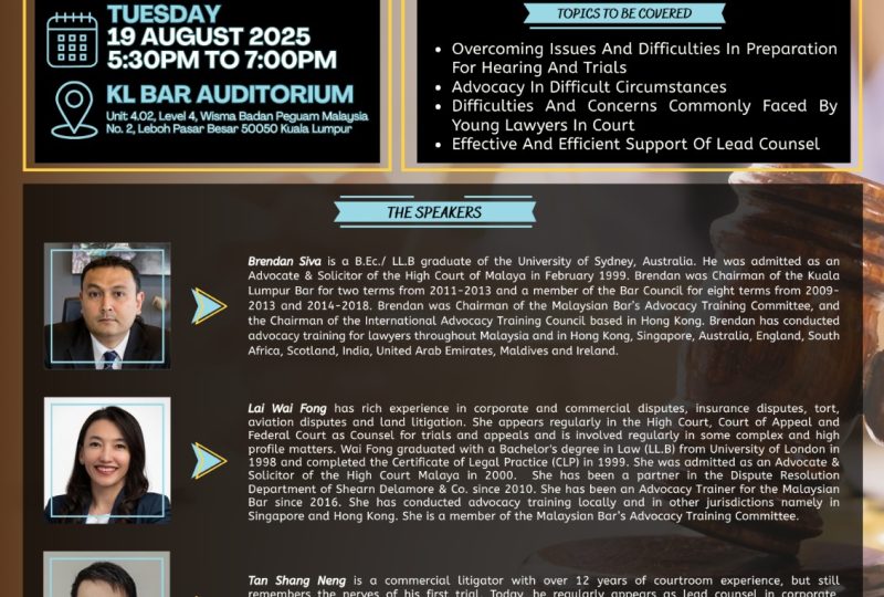 Advocacy Tips For Young Lawyers On 19 August 2025