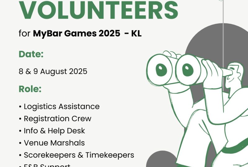 MYBAR Games 2025 –  We’re Looking For Volunteers