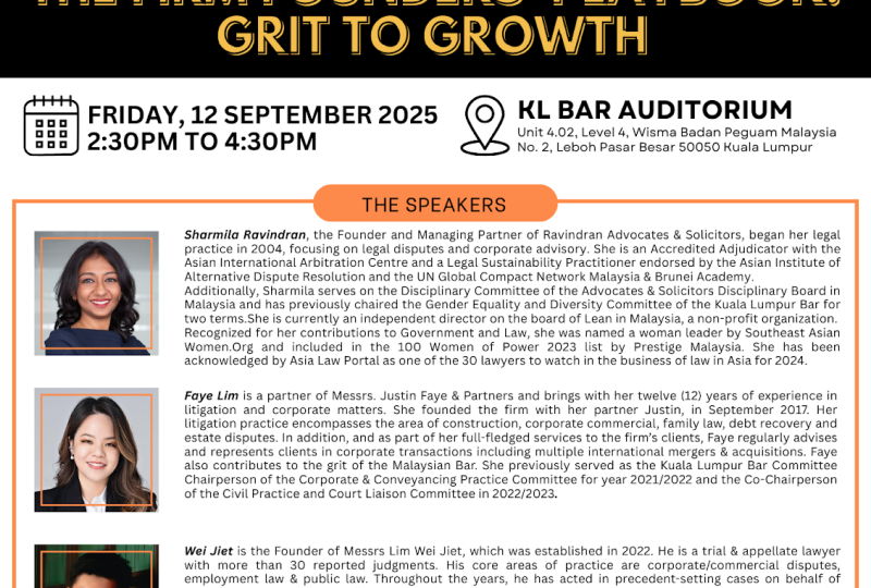 The Firm Founders’ Playbook: Grit To Growth On 12 September 2025