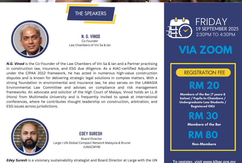 ESG Essentials: Understanding The Changing Business & Legal Landscape On 19 September 2025