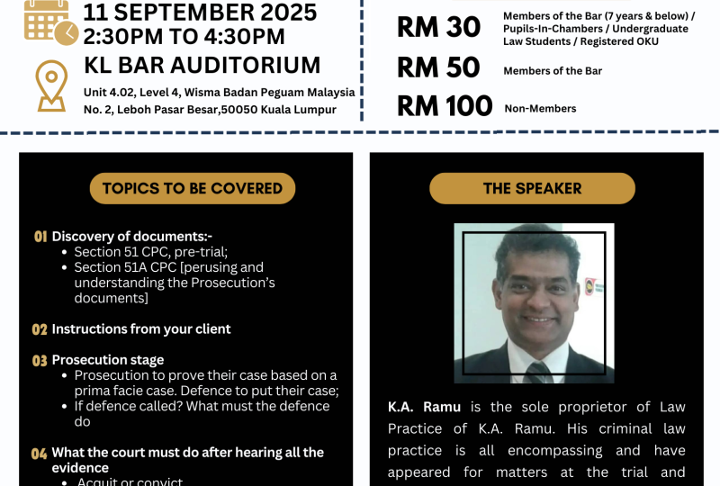 Practical Approach To Conducting A Criminal Trial On 11 September 2025