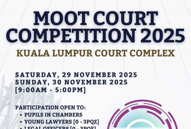 Save The Date! : KLBAR – LIAAM Moot Court Competition On 29 & 30 November 2025