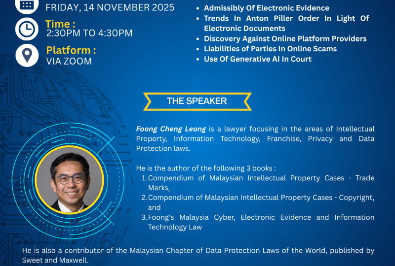 Recent Trends And Developments In Cyberlaw On 14 November 2025