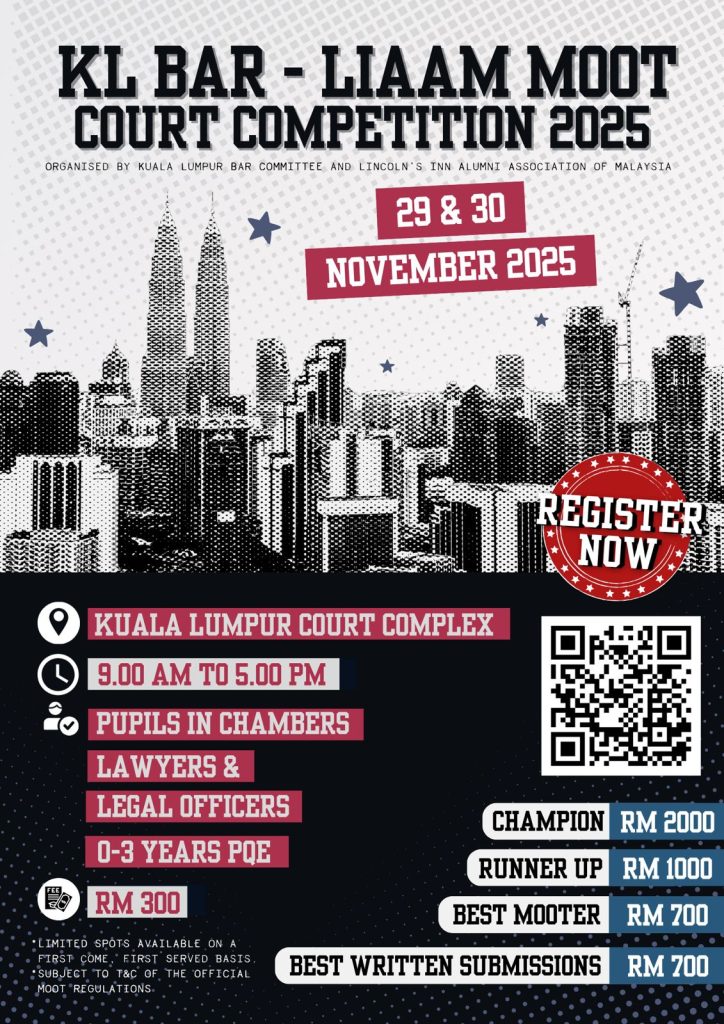 Sponsorship Invitation For KL BAR–LIAAM Moot Court Competition 2025 On 29 & 30 November 2025
