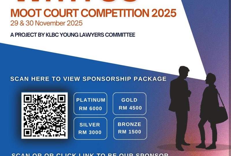 Sponsorship Invitation For KL BAR–LIAAM Moot Court Competition 2025 On 29 & 30 November 2025
