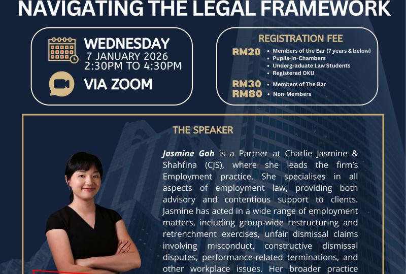 Employment Law Series – Session 1 Retrenchment In Malaysia: Navigating The Legal Framework On 7 January 2026