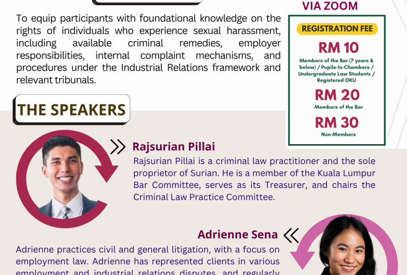 Empowered To Speak, Equipped To Act; How To Deal With Complaints Of Sexual Harassment On 8 January 2026