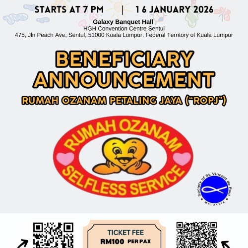 Beneficiary Announcement KLBC YLC 16th Charity Night