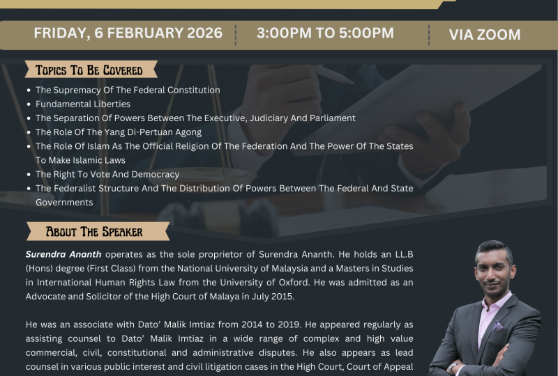 The Basics Of Constitutional Law On 6 February 2026