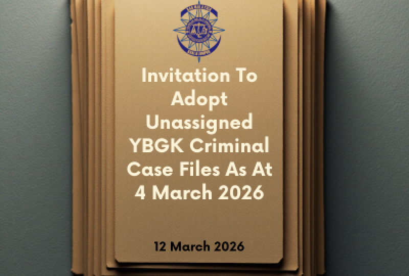 Invitation To Adopt Unassigned YBGK Criminal Case Files As At 4 March 2026