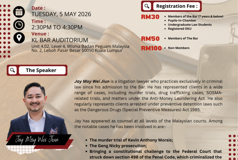 Conducting A Criminal Trial On 5 May 2026