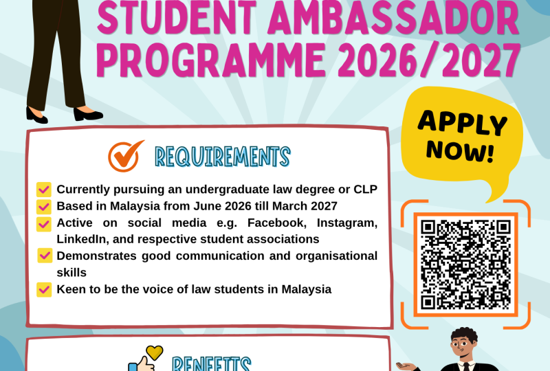 KLBC Pupils Affairs Committee Student Ambassador Programme 2026/2027