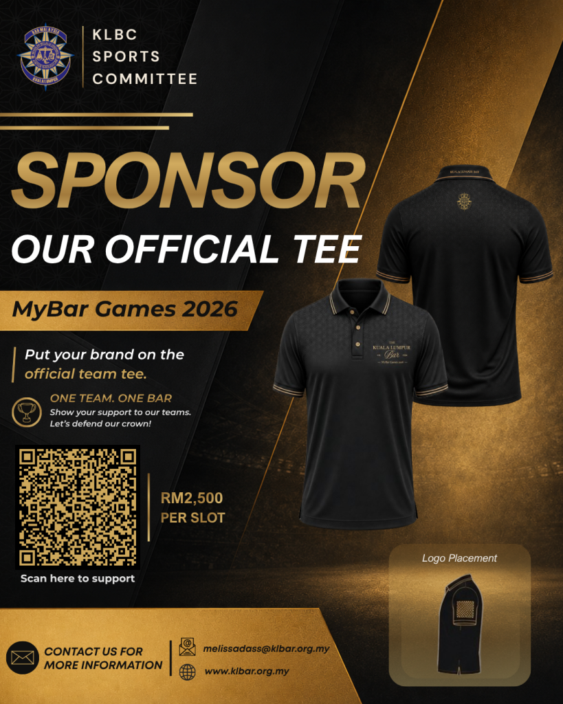 Support the KL Bar Contingent for the My Bar Games by Sponsoring the Contingent Jerseys!