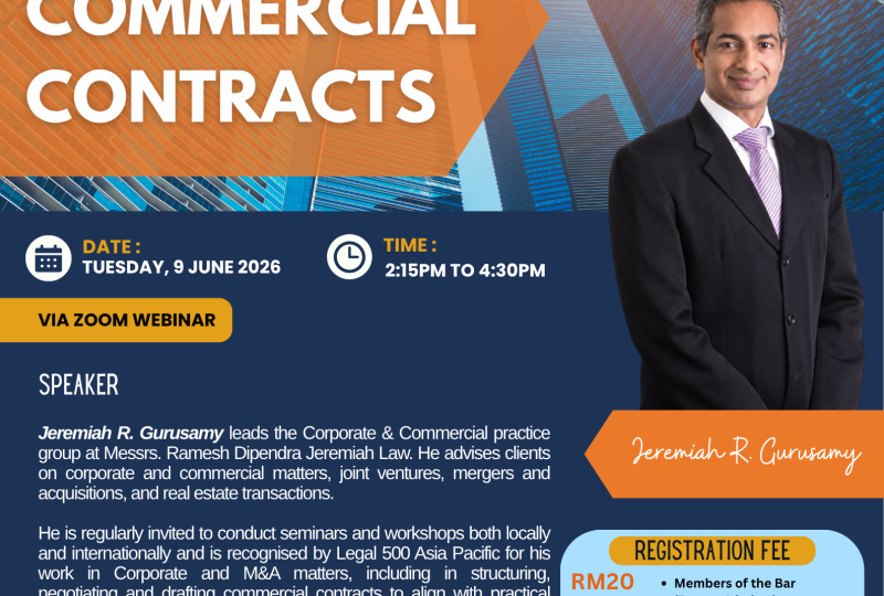 Drafting Commercial Contracts On 9 June 2026