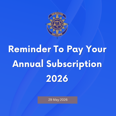 Reminder To Pay Your Annual Subscription 2026