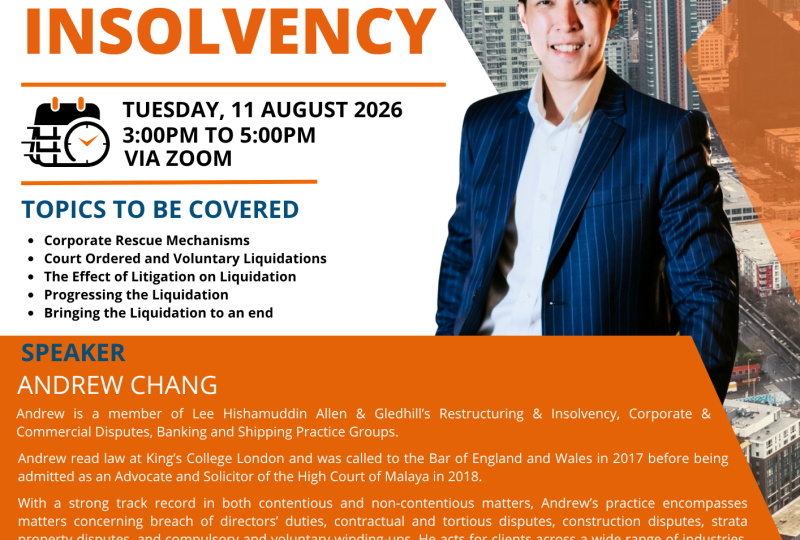 The Basics Of Corporate Insolvency On 11 August 2026