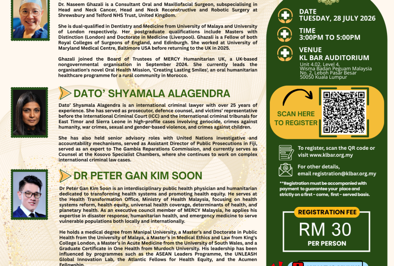 Humanitarians: Medicine And Law In Times Of Crisis On 28 July 2026