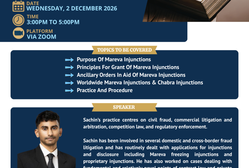The Basics Of Mareva Injunctions On 2 December 2026
