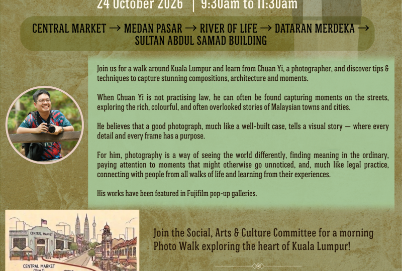 KL Photo Walk On 24 October 2026