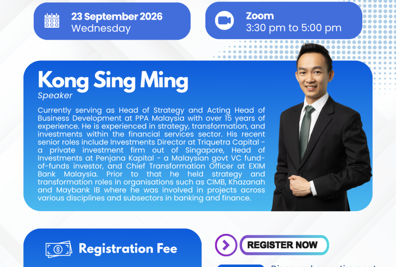 Retire with Confidence: Private Retirement Scheme Sharing Session on 23 September 2026